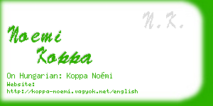 noemi koppa business card